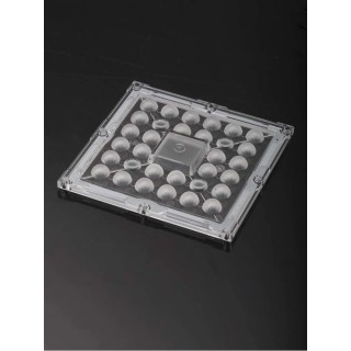 Ledil STRADELLA Series 1-Way LED Lens 90° Wide Angle Beam Polymethyl Methacrylate 100mm Diameter CS16324_STRADELLA-IP-28-HB-W