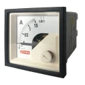 RS PRO Analogue Panel Ammeter 3 A AC, 45 mm x 45 mm, 1% Accuracy Moving Iron 186-2417