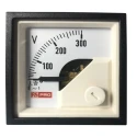 RS PRO Analogue AC Voltmeter Panel Meter Knife-Edge Pointer 45 mm x 45 mm 186-2431