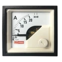 RS PRO Analogue Panel Ammeter 40 A AC, 45 mm x 45 mm, 1 % Moving Iron 186-2424