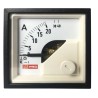 RS PRO Analogue Panel Ammeter 40 A AC, 45 mm x 45 mm, 1 % Moving Iron 186-2424