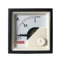 RS PRO Analogue DC Voltmeter 45 mm x 45 mm Panel Mount 15mV to 600V Nominal Range 1% Accuracy 186-2477