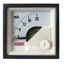 RS PRO Analogue Panel Ammeter DC 20 mA, 45 mm x 45 mm, 1% Accuracy, Moving Coil 186-2476
