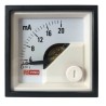 RS PRO Analogue Panel Ammeter DC 20 mA, 45 mm x 45 mm, 1% Accuracy, Moving Coil 186-2476