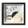 RS PRO Analogue Panel Ammeter 30 A AC, 45 mm x 45 mm, 1 % Moving Iron 186-2423