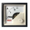 RS PRO Analogue Panel Ammeter 20 A AC, 45 mm x 45 mm, 1 % Meter Accuracy, Moving Iron 186-2422