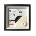 RS PRO 45mm x 45mm DC Analogue Voltmeter with Knife-Edge Pointer 186-2485