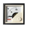RS PRO 45mm x 45mm DC Analogue Voltmeter with Knife-Edge Pointer 186-2485