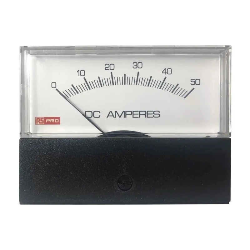 HOBUT RS PRO DC Analogue Panel Ammeter, 76 mm x 74 mm, ±1.5 % Accuracy, High Torque Pivot and Jewel Moving Coil and 186-2530