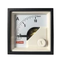 RS PRO Analogue Voltmeter DC 45 mm x 45 mm Cutout, 1% Accuracy, Knife-edge Pointer Deflection 0° to 90° 186-2479