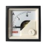 RS PRO Analogue Voltmeter DC 45 mm x 45 mm Cutout, 1% Accuracy, Knife-edge Pointer Deflection 0° to 90° 186-2479