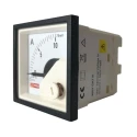 RS PRO Analogue Voltmeter DC 45 mm x 45 mm Cutout, 1% Accuracy, Knife-edge Pointer Deflection 0° to 90° 186-2479