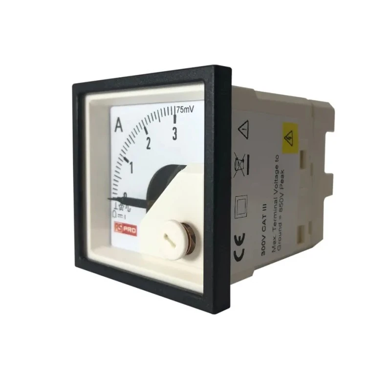 RS PRO Analogue DC Voltmeter Panel Meter Cutout 45mm x 45mm 1% Accuracy 186-2478