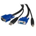 StarTech.com KVM Cable with Male USB Type A to Male/Female VGA and USB B Connectors 1.8m SVUSB2N1_6