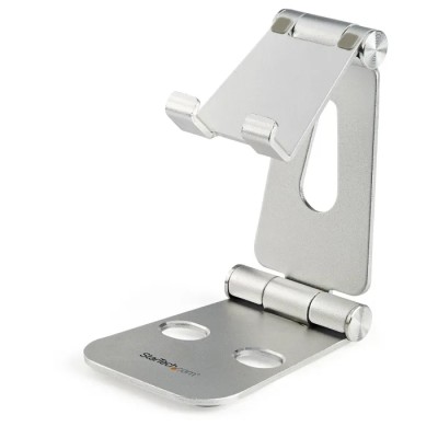 StarTech.com Phone and Tablet Stand Aluminium Multi Angle Tilt Support for Tablet Smartphone USPTLSTND
