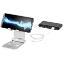 StarTech.com Phone and Tablet Stand Aluminium Multi Angle Tilt Support for Tablet Smartphone USPTLSTND