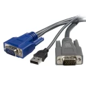 StarTech.com Male VGA to Male USB Type A KVM Cable 1.8m Length SVUSBVGA6