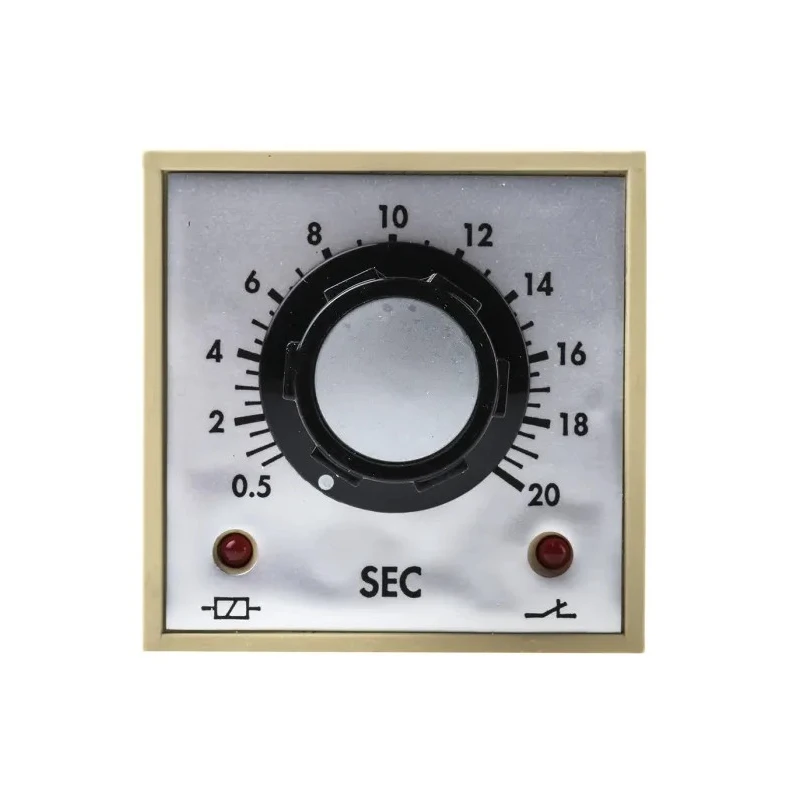 Tempatron FBD Series DIN Rail Panel Mount Timer Relay 2-Contact 230V AC 0.5 to 20 s 1-Function DPDT Switch FBDE20SLP230VAC