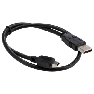 StarTech.com USB 2.0 Male USB 2.0 Type A to Male Mini USB Type B Cable Black 500mm USB2HABM50CM