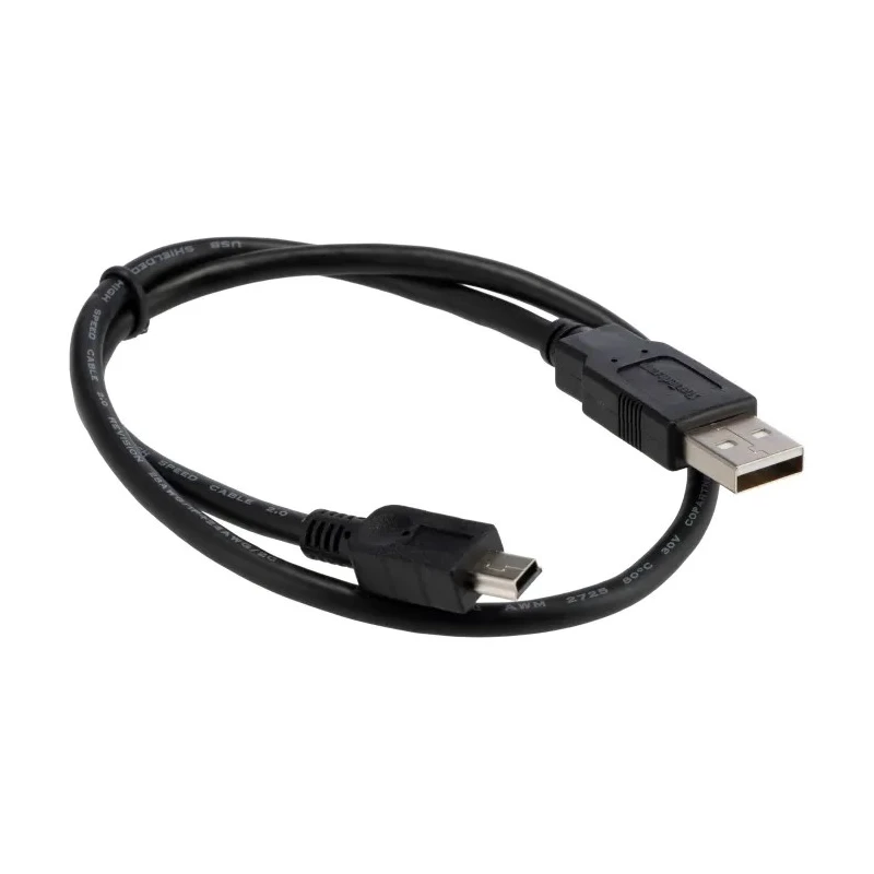 StarTech.com USB 2.0 Male USB 2.0 Type A to Male Mini USB Type B Cable Black 500mm USB2HABM50CM