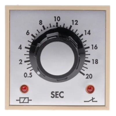Tempatron FBD Series DIN Rail, Panel Mount Timer Relay, 2-Contact 110V AC, 0.5 to 20 s Time Range FBDE20SLP110VAC