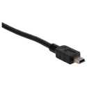 StarTech.com USB 2.0 Male USB 2.0 Type A to Male Mini USB Type B Cable Black 500mm USB2HABM50CM