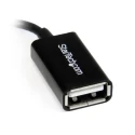 StarTech.com USB 2.0 Female Micro USB Type B to Female USB 2.0 Type A Cable, Black, 127mm UUSBOTGRA