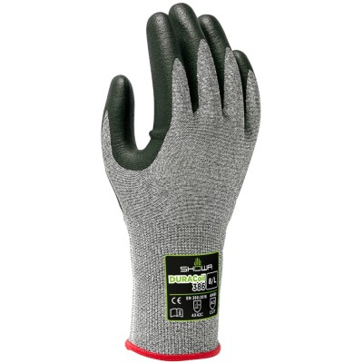 Showa Grey HPPE Polyester Work Gloves with Nitrile Foam Coating Size 9 SHO386