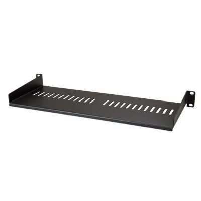 StarTech.com Black Vented Rack Shelf 1U 440mm Width 175mm Depth 20kg Load CABSHELF1U7V