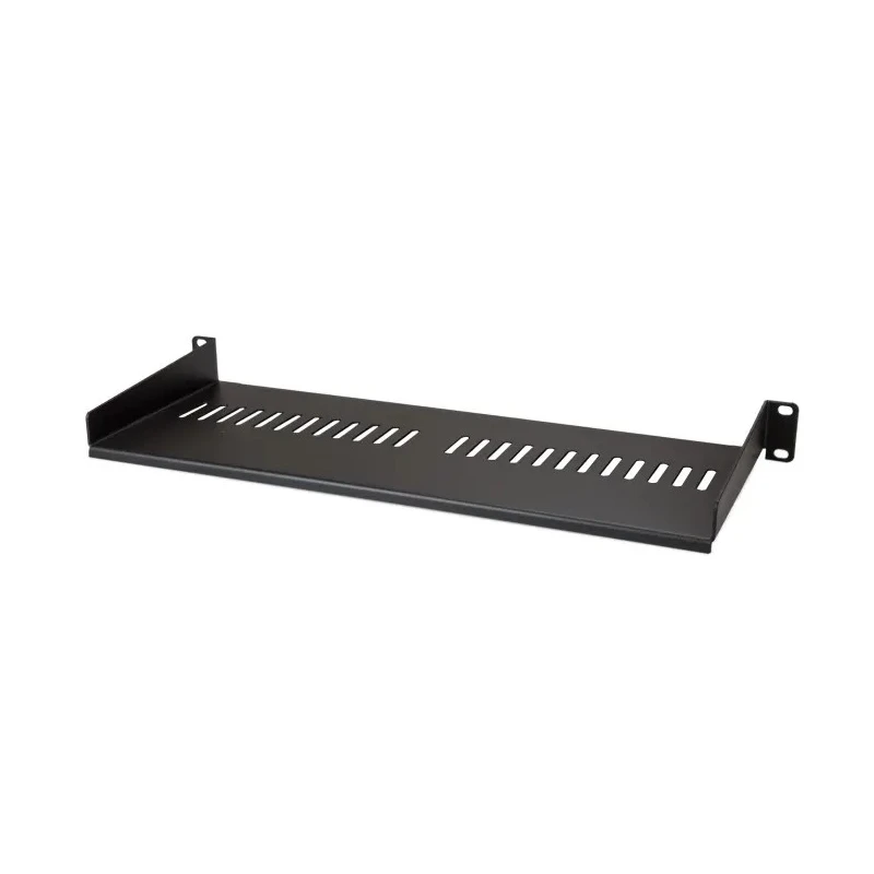 StarTech.com Black Vented Rack Shelf 1U 440mm Width 175mm Depth 20kg Load CABSHELF1U7V
