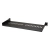 StarTech.com Black Vented Rack Shelf 1U 440mm Width 175mm Depth 20kg Load CABSHELF1U7V