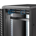 StarTech.com Black Steel Shelf, 1U Rack Unit, 15kg Maximum Load, 17.4mm Width x 178mm Depth, Ventilated, CE RoHS CABSHELF1U