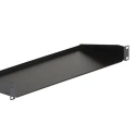 StarTech.com Black Steel Shelf, 1U Rack Unit, 15kg Maximum Load, 17.4mm Width x 178mm Depth, Ventilated, CE RoHS CABSHELF1U