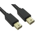 RS PRO Male Mini DisplayPort to Male Mini DisplayPort Polyvinyl Chloride DisplayPort Cable 3.3V 500mm 186-3041