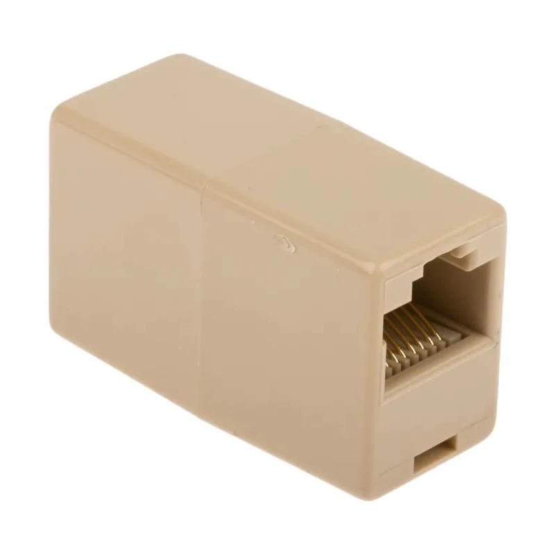 RS PRO RJ45 UTP Coupler Cat3 Network Ethernet Connector 22.02mm x 16mm x 37.3mm 186-3048