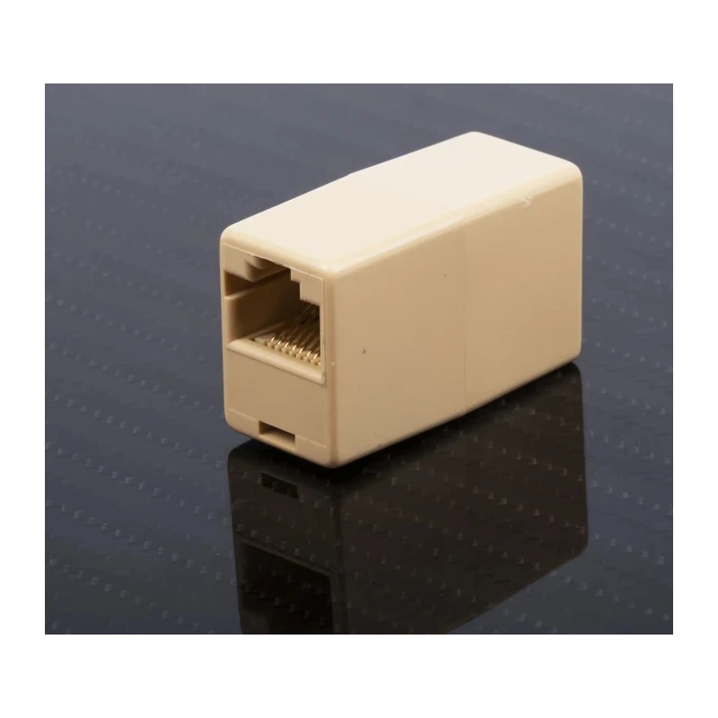 RS PRO RJ45 UTP Coupler Cat3 Network Ethernet Connector 22.02mm x 16mm x 37.3mm 186-3048