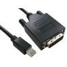 RS PRO Male DVI-D Dual Link to Male DVI-D Polyvinyl Chloride DisplayPort Cable 1 m 186-3047