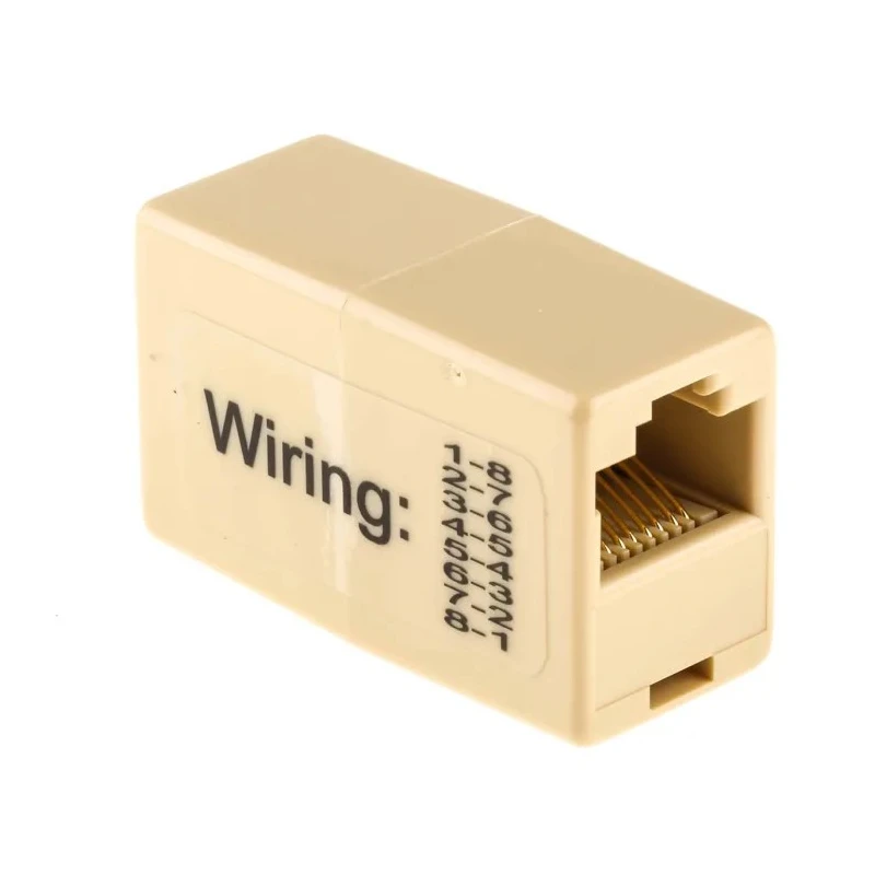 RS PRO RJ45 UTP Coupler Cat3 Crossed Wiring 22.02mm x 16mm x 37.3mm 186-3054