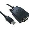 RS PRO Polyvinyl Chloride Male Mini DisplayPort to Male VGA DisplayPort Cable 3m 186-3046