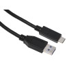 RS PRO IC Socket USB Cable, Male USB Type A to Male USB Type C, Black, 2 m, 20V 186-3053