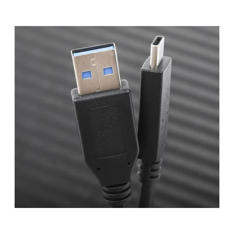 RS PRO IC Socket USB Cable, Male USB Type A to Male USB Type C, Black, 2 m, 20V 186-3053