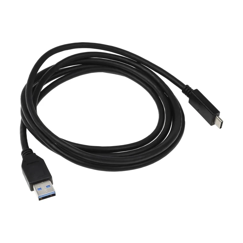 RS PRO IC Socket USB Cable, Male USB Type A to Male USB Type C, Black, 2 m, 20V 186-3053