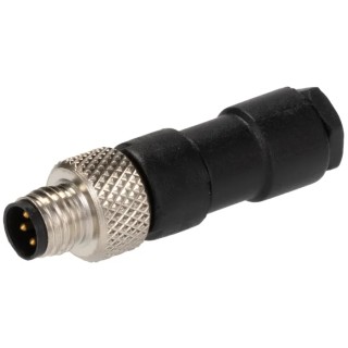 RS PRO Industrial Circular Connector 4 Contacts Cable Mount M8 Plug Male Threaded IP67 30V 4A 186-3087