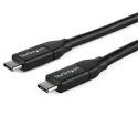 StarTech.com USB 2.0 Male USB Type C to Male USB Type C Cable Black PVC Jacket 1m USB2C5C1M