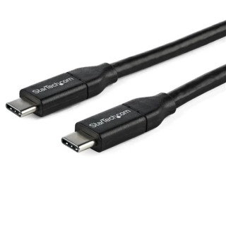 StarTech.com USB 2.0 Male USB Type C to Male USB Type C Cable Black PVC Jacket 1m USB2C5C1M