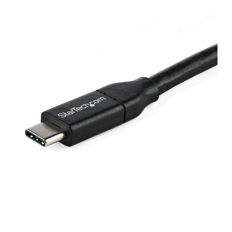 StarTech.com USB 2.0 Male USB Type C to Male USB Type C Cable Black PVC Jacket 1m USB2C5C1M