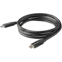 StarTech.com USB 2.0 Male USB Type C to Male USB Type C Cable Black PVC Jacket 1m USB2C5C1M