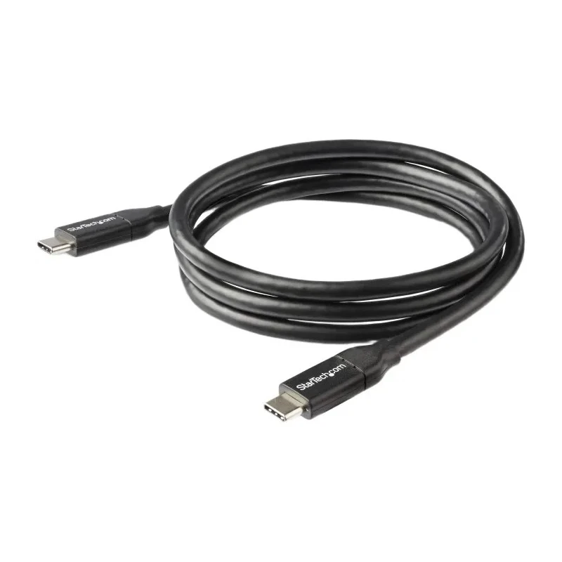 StarTech.com USB 2.0 Male USB Type C to Male USB Type C Cable Black PVC Jacket 1m USB2C5C1M