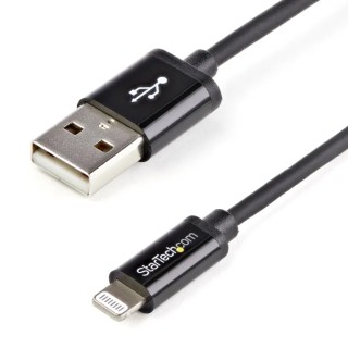 StarTech.com USB 2.0 Male USB Type A to Male Lightning Connector Cable Black 2m USBLT2MB