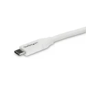 StarTech.com USB 2.0 Male USB Type C to Male USB Type C Cable White Thermoplastic Elastomer Jacket 4m USB2C5C4MW